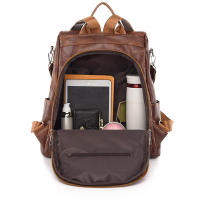 Mochila 3 en 1 para mujer, bolso de hombro femenino, Vintage, de cuero suave, Mochila de viaje de lujo para niña - details 25