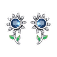 Pendientes de plata de ley 925 para mujer, aretes con forma de libélula y pájaro, joyería fina para boda, novedad - details 41