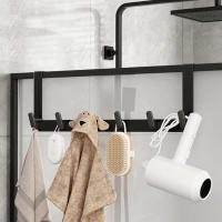 Gancho de pared de aluminio de Metal con brazos extendidos para el hogar, cocina y dormitorio, detrás de la puerta - details 5