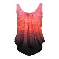 Tankini Sexy azul/rojo para mujer, traje de baño de playa, Bikini Vintage de talla grande, bañador Halter, traje de baño brasileño - details 6