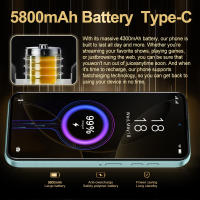 FUFFI X7 Pro Smartphones teléfono móvil Android 14 pantalla de 6,56 pulgadas, 12 + 512GB 24 + 48MP teléfono móvil 5800mAh Google Play Store teléfono - details 9