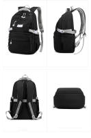 Mochila escolar para chicas adolescentes, morral sencillo de color sólido para mujer, morral escolar juvenil - details 19