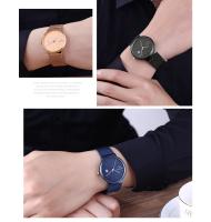 Reloj minimalista ultrafino para hombre, movimiento de cuarzo japonés, resistente al agua, correa de malla de acero inoxidable, reloj de pulsera con fecha - details 7