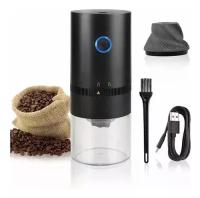 Molinillo de café eléctrico portátil, recargable, color negro, 110V/220V - details 0