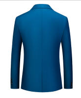 Blazer de Negocios Delgado para Hombres Colores de Caramelo Traje de Forma Casual para Oficina y Club Social - details 15