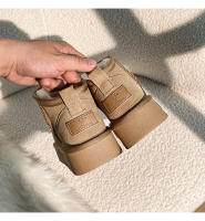 Nuevo invierno de lana-cuero zapatos de algodón de aumento integrados botas de cuero genuino botas de nieve cálidas y esponjosas - details 24