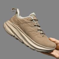 Zapatillas de Correr Antideslizantes de Cuero Nubuck Calzado Deportivo Casual para Hombres - details 35