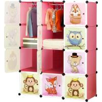 Modular Infantil de Puertas con Motivos de Animales Estanterías por Módulos Armario de Almacenaje,110 x 47 x 147 cm - details 3