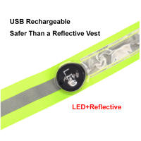 Cinturón para correr LED, banda luminosa recargable por USB, cintura elástica de alta visibilidad, luz para actividades nocturnas - details 2