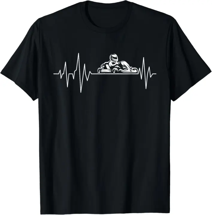 Camiseta Go Karting latido del corazón, Go Kart Race Driver Go Cart - 1