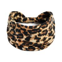 Diademas anchas para mujer, turbante anudado, diademas elásticas antideslizantes, envolturas para la cabeza bohemias, bufandas para el cabello de algodón para Yoga y entrenamiento de leopardo - details 23