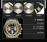 Reloj Submariner multifuncional con calendario de cuarzo grabado para hombre, superventas - details 7