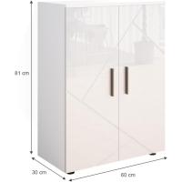 Armario de baño Mediano Irma, Blanco Alto Brillo, 60 x 81 cm - details 2