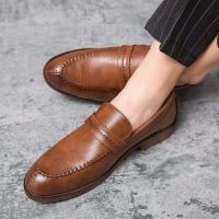 Nuevo producto Creatividad 2025 Moda y ocio Zapatos de vestir Oxford de cuero genuino para hombres Suelas hechas a mano - details 10