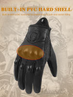 Guantes de Motocicleta de Cuero Vintage MJMOTO Protección de Carcasa Dura Cómodos y Transpirables - details 2