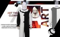 Disfraz de Cosplay de Art The Clown de la Película Terrifier 2, Mono, Disfraces de Halloween, Máscara para Hombres y Mujeres - details 1