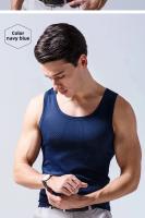 Chaleco de malla de seda de hielo para hombre, ropa interior de malla hueca de verano, camiseta deportiva fina de talla grande sin mangas, informal de moda - details 17