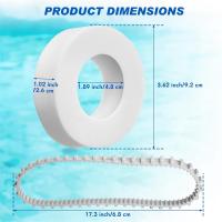 Accesorios para limpiador de piscinas, repuesto de 4 anillos de escalada, Compatible con 12 Uds. 6101611 Ruedas guía R4 2 para Dolphin - details 1