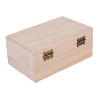 Caja de Madera de Alta Calidad S/M/L con Tapa Artesanal y Encaje Cuadrado para Decoración del Hogar y Almacenamiento de Suministros - details 19