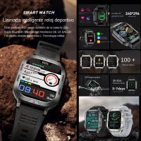 Reloj Inteligente Para Hombres Con llamadas Bluetooth, frecuencia cardíaca, respuesta de pasos - details 0