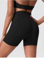 Lemon-conjunto deportivo de Yoga para mujer, mallas cortas de cintura alta y cuello redondo, sujetador cruzado, 2 piezas - details 11