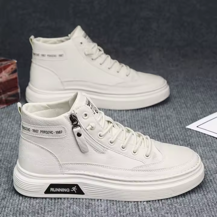 Zapatos de Chef de Alta Comodidad para Hombres Zapatos de Cuero Impermeables Antideslizantes - 1