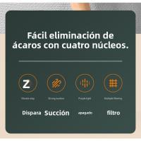 Eliminador de ácaros inalámbrico para el hogar, sofá cama, esterilizador ultravioleta, aparato eliminador de ácaros, aspiradora de mano recargable - details 2