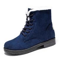 Botas de plataforma de felpa para mujer, zapatos planos para mantener el calor, invierno - details 20