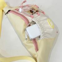 Bolso cruzado portátil para chica, bolso de pecho de estilo japonés, impermeable, para correr, riñonera, bolsa de nailon con contraste de Color para teléfono, para chicas adolescentes - details 13