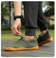 Zapatos de hombre de diseñador con punta ancha, suela minimalista, tejido de malla informal, cómodos y suaves, talla grande - details 1