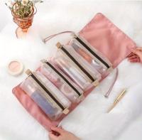 Neceser 4 en 1 para maquillaje, Bolsa portátil de viaje con organizador de maquillaje enrollable, rápido y plegable, 1 unidad - details 1