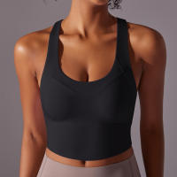 Hamidou-Chaleco de Yoga Sexy para mujer, Sujetador deportivo para Fitness, camisetas sin mangas de Color sólido para Yoga, gimnasio, correr, ropa interior transpirable - details 32