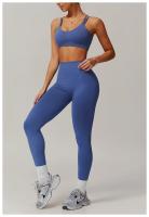 Sujetador de Yoga cruzado con espalda con fugas para mujer, Top deportivo ajustado a prueba de golpes de secado rápido para gimnasio, Top deportivo para correr al aire libre, camiseta sin mangas de Color sólido - details 5