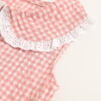 -Body de Algodón para Bebé y Niña, Sin mangas, Ropa de Verano, Lindo A cuadros, Princesa, Color Dulce - details 14