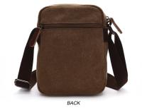 Bolso pequeño de lona informal para hombre, bandolera corta de viaje con bolsillo para teléfono, para senderismo - details 13