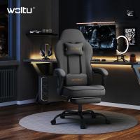 Silla de Oficina de Metal con Respaldar y Soporte Lumbar Asiento Amplio y Lleno de Cojín, Diseño de Malla Gris, GS11gr - details 36