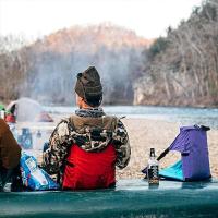 Asiento acolchado plegable con respaldo, adecuado para acampar al aire libre, senderismo, mochileros, sillas de pesca, 1 pieza. - details 5