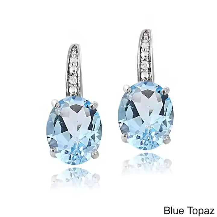 Nuevos pendientes de plata de ley, piedras preciosas de colores, amatista, cierres de oreja de oro para mujer, cuentas, regalos de joyería - 1