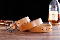 Cinturones de diseñador para hombre, piel de vaca auténtica de alta calidad, color marrón, de lujo,talla grande, 100% grano real - details 51