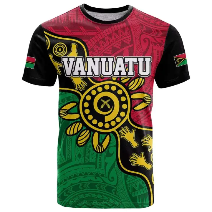 Ropa casual personalizada de Vanuatu, camiseta suave y cómoda a la moda para hombre, camiseta para exteriores - 1