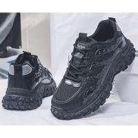 Zapatos masculinos nuevos zapatos deportivos con superficie de malla transpirable tendencia masculina zapatos casuales antideslizantes con suela gruesa moda masculina - details 8