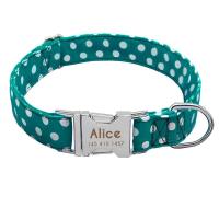 Collar de nailon personalizado perro, accesorio para mascotas pequeñas, medianas grandes, Pitbull, rojo, azul y negro - details 7