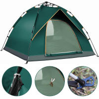 Rcynview Tienda de campaña para 4 personas, tienda de campaña ligera, resistente, impermeable para exteriores, tienda de campaña tipo domo ligera, tienda compacta con tamaño de paquete pequeño para familia, playa, festival, grupo - details 9