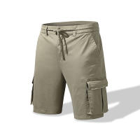 Pantalones cortos informales de algodón 2024 para hombre, Shorts holgados de cintura elástica con múltiples bolsillos, a la moda, novedad de verano 100% - details 4