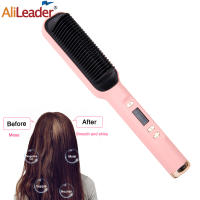 Peine caliente 3 en 1 para peinar el cabello, alisador y rizador profesional, peine eléctrico de calentamiento rápido - details 7