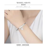 Joyería de Moda para Mujer 2024 Abalorio de Regalo, Brazalete de Piedra Artificial, Pulsera, Campanillas, Plata de Ley 925 - details 8