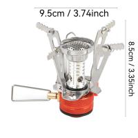 Mini estufa de gas para exteriores, quemador de viaje plegable portátil, horno, equipo de supervivencia para picnic, accesorios, suministros para acampar, herramientas - details 1