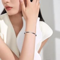 Pulsera de turmalina negra, pulsera de piedras preciosas para hombre y mujer, pulsera de perlas de turmalina de obsidiana auténtica, joyas de acero inoxidable, para elegancia con estilo - details 1