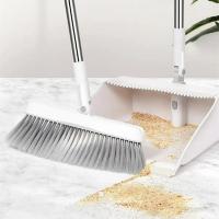 2 unids/set de escoba y pala plegables, juego de cepillo y cacerola para polvo vertical, rotación de 180 grados, cepillo suave para suelo sin polvo para el hogar - details 5