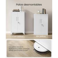 Archivador de Oficina, Armario Multifuncional, 2 Puertas, con Cerradura, Almacenamiento de Acero, para Sala de Estar, Gris Mate OMC013G01 - details 22